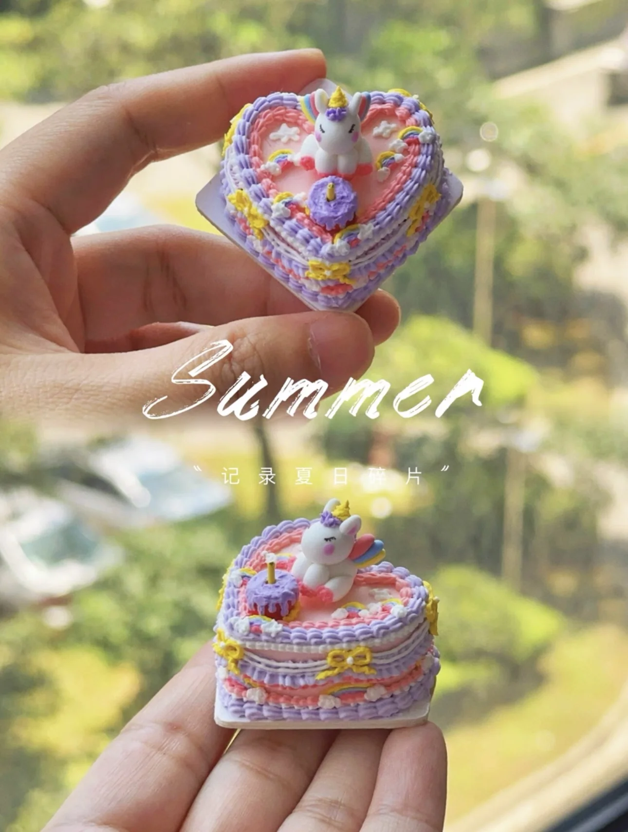 Dollhouse Decoration Miniature Clay Birthday Cake Bjd Doll Diy Custom Birthday Party Decoration Mini Sweets for Dolls Blythe Toy