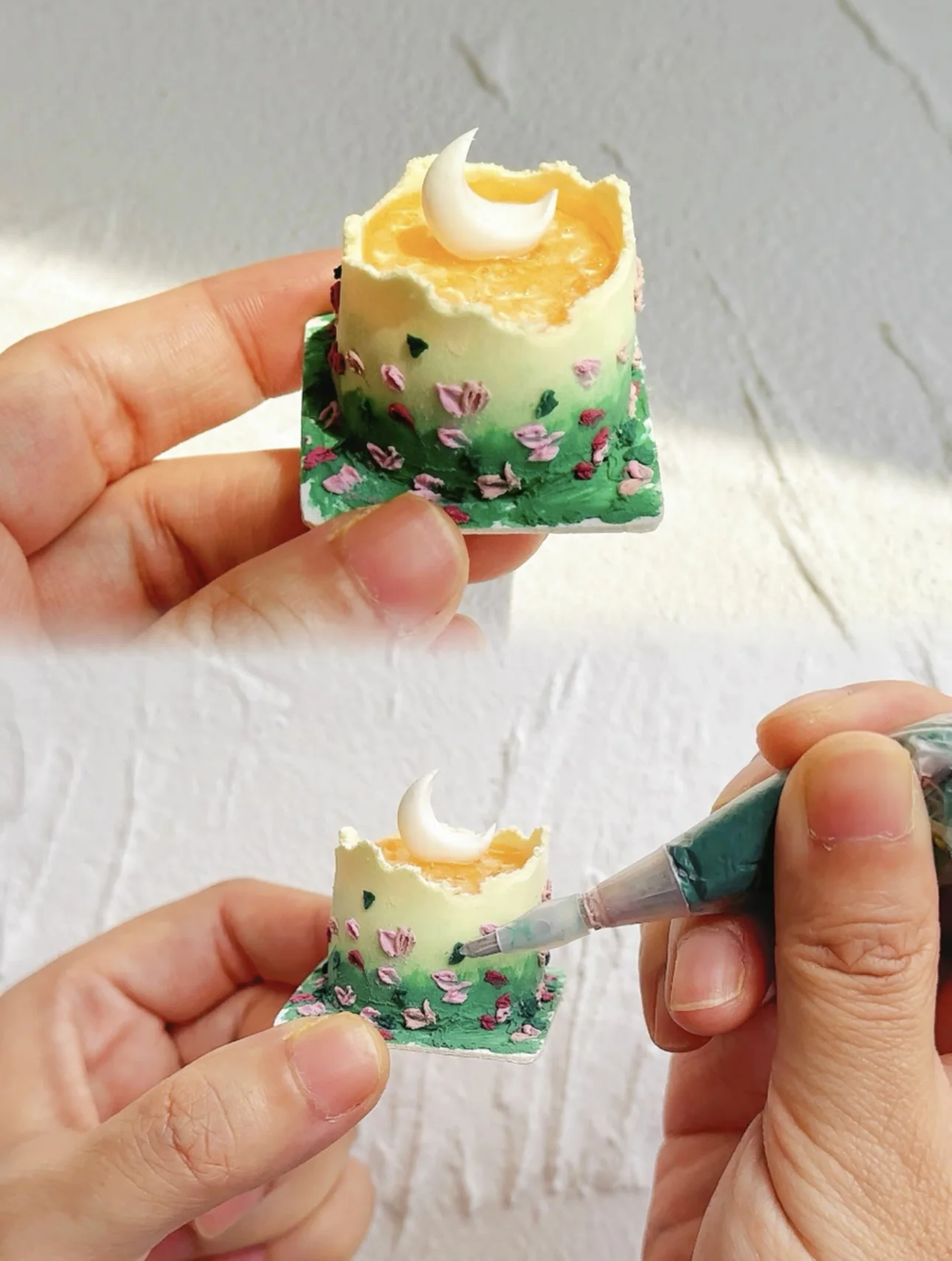 Dollhouse Decoration Miniature Clay Birthday Cake Bjd Doll Diy Custom Birthday Party Decoration Mini Sweets for Dolls Blythe Toy