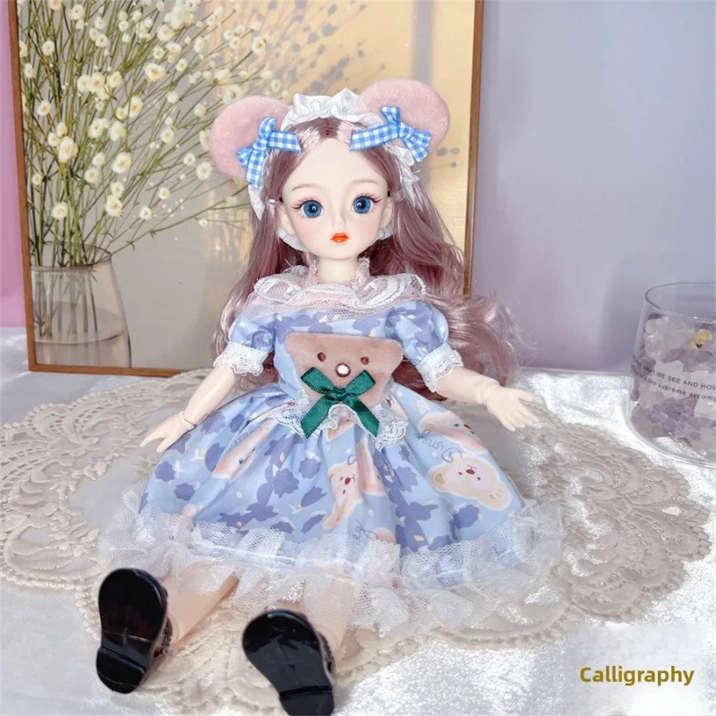 High Value 6 Points 30 Cm Internet Celebrity Doll Douyin Same BJD Little Princess Set Girl Birthday Gift Toy Ball Jointed Doll