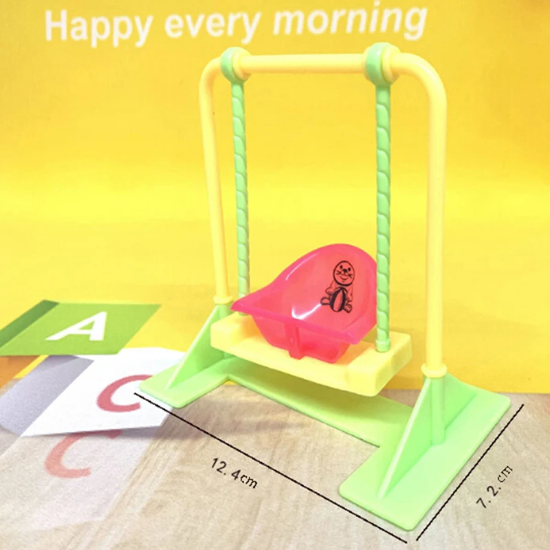 Girl Play Dollhouse Amusement Park For Doll Park Swing Accessories