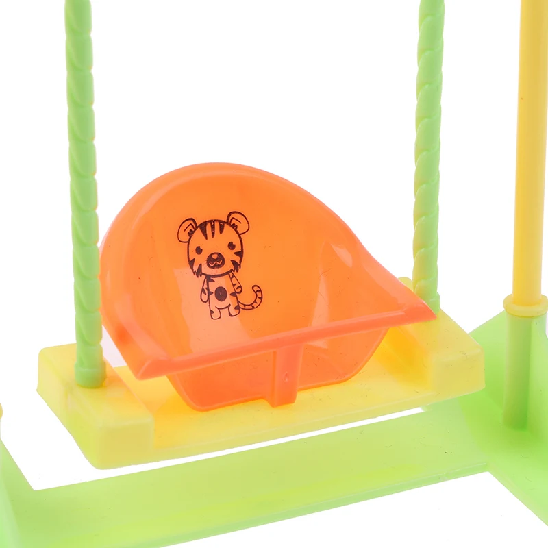 Girl Play Dollhouse Amusement Park For Doll Park Swing Accessories