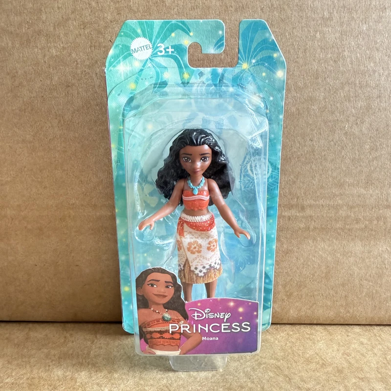 Original Disney Princess Mini Princess Snow White Moanna Merida Elsa Anna Miniature Dolls for Girls Christmas Gifts HPL55 Toys