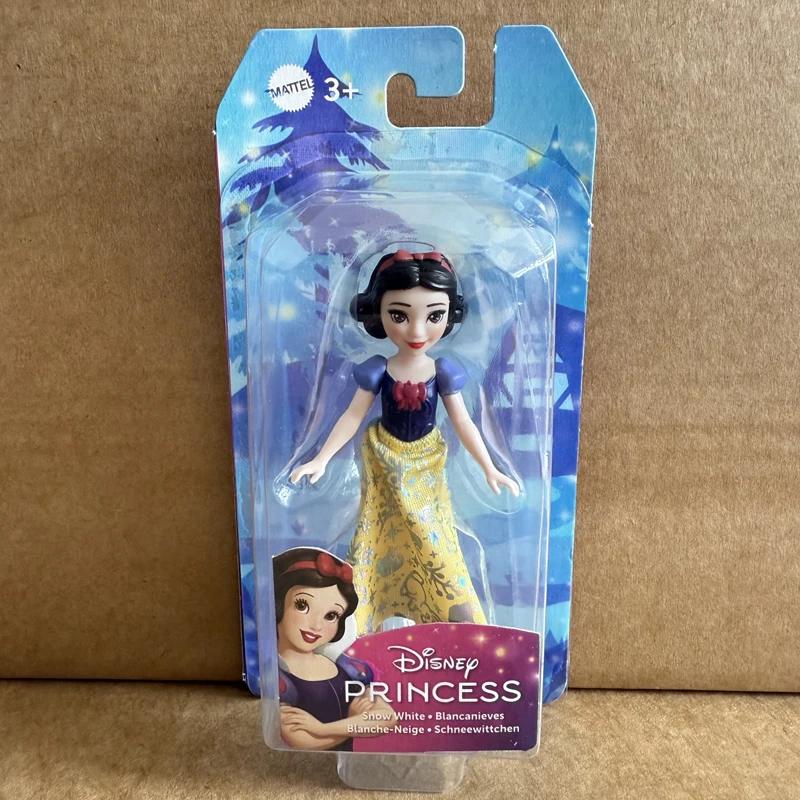 Original Disney Princess Mini Princess Snow White Moanna Merida Elsa Anna Miniature Dolls for Girls Christmas Gifts HPL55 Toys