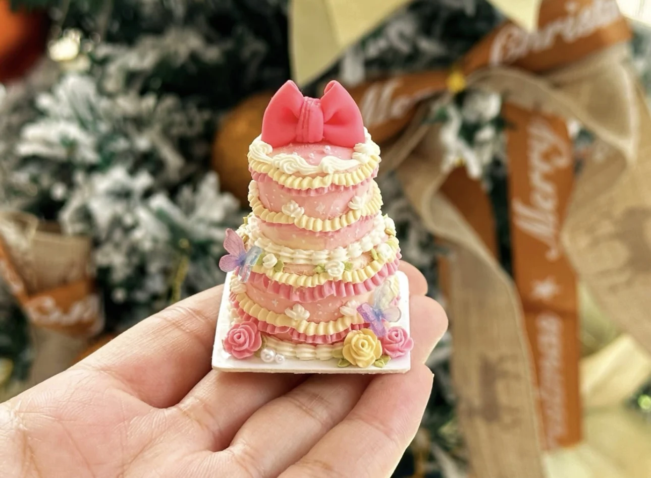 Miniature Birthday Cake Doll House Decoration Diy Cartoon Cake Retro Cake Model Bjd Doll Holiday Gift Mini Sweets for Dolls Ob11