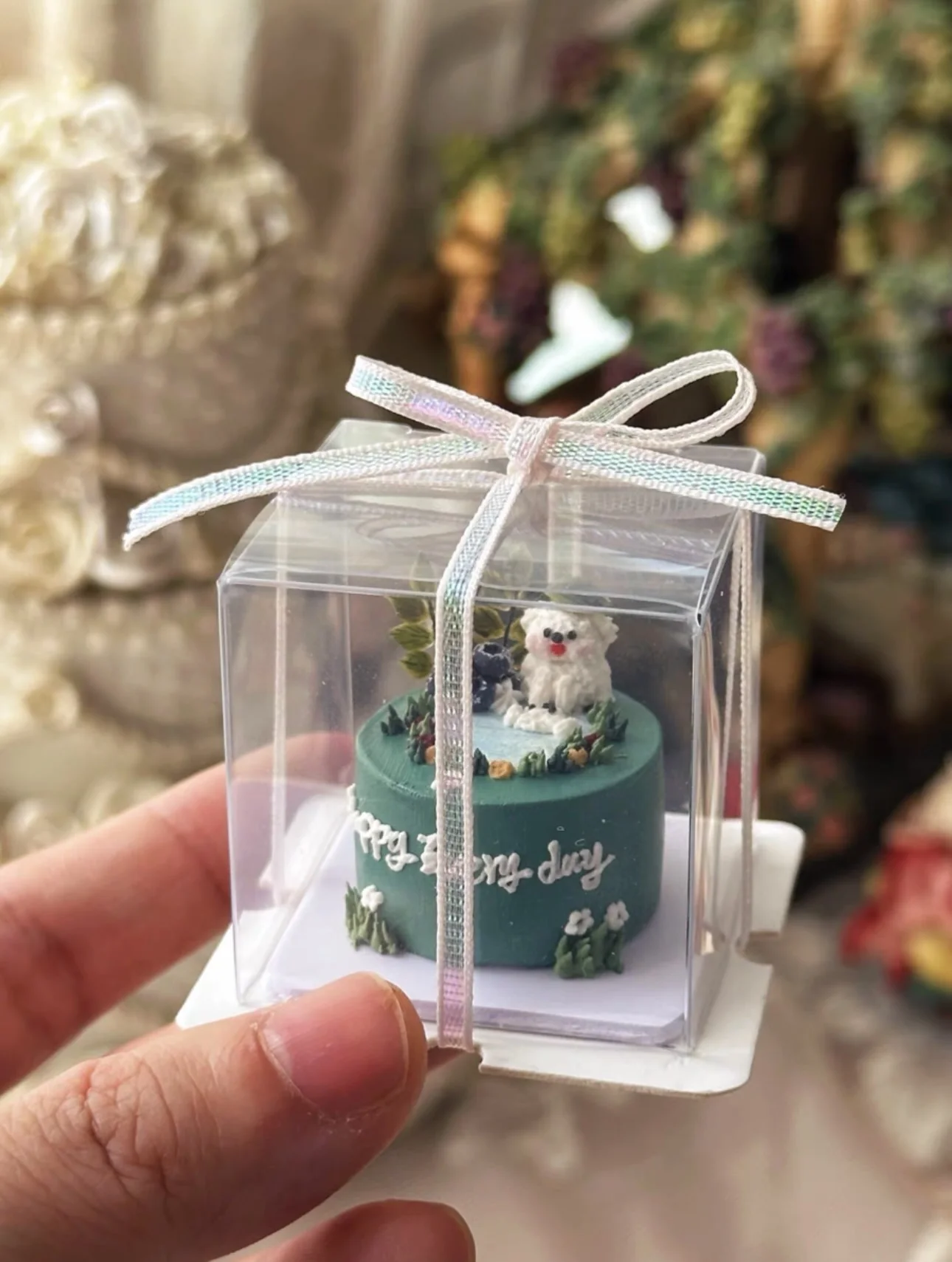 Miniature Birthday Cake Doll House Decoration Diy Cartoon Cake Retro Cake Model Bjd Doll Holiday Gift Mini Sweets for Dolls Ob11
