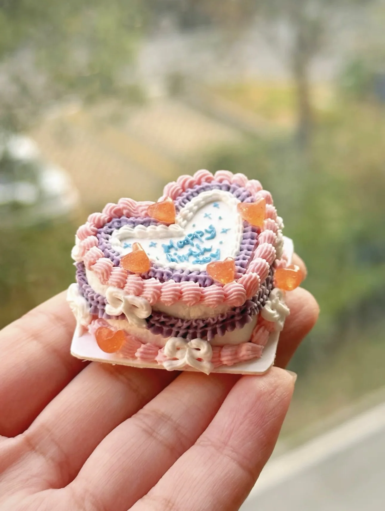 Miniature Birthday Cake Doll House Decoration Diy Cartoon Cake Retro Cake Model Bjd Doll Holiday Gift Mini Sweets for Dolls Ob11
