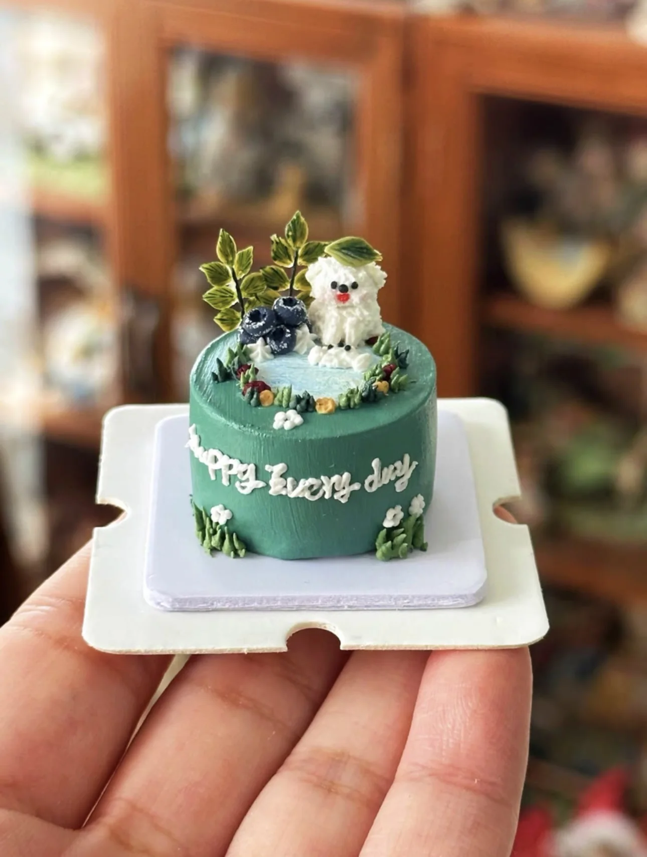 Miniature Birthday Cake Doll House Decoration Diy Cartoon Cake Retro Cake Model Bjd Doll Holiday Gift Mini Sweets for Dolls Ob11