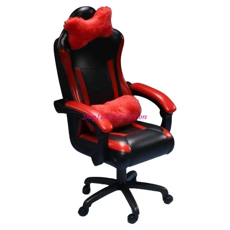 Dollhouses Miniature Video Game Supplies Chair Realistic Gaming Chair Perfect for Video Games Scene Photo Props