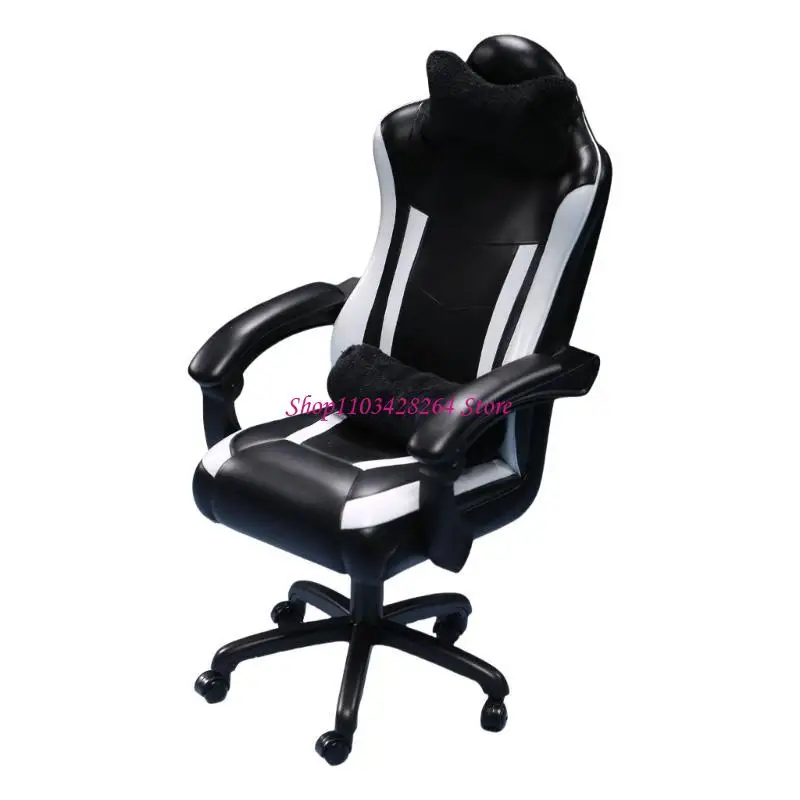 Dollhouses Miniature Video Game Supplies Chair Realistic Gaming Chair Perfect for Video Games Scene Photo Props