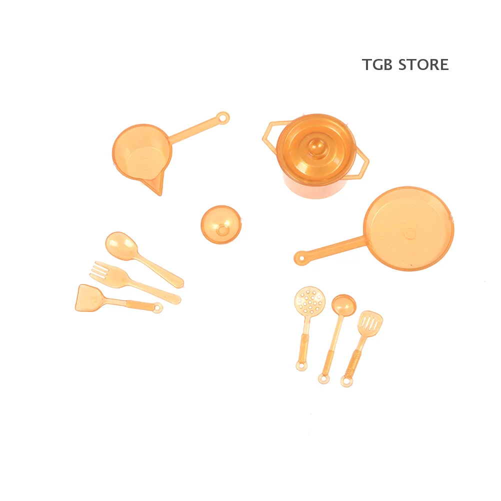 5/10Pcs Mini Dish Tableware Toys Kitchen Dining Play Toy DollHouse Decor Kitchen Accessory