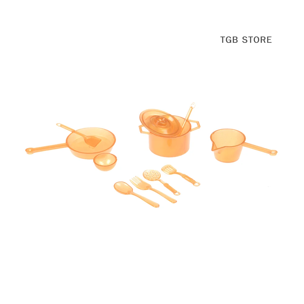 5/10Pcs Mini Dish Tableware Toys Kitchen Dining Play Toy DollHouse Decor Kitchen Accessory