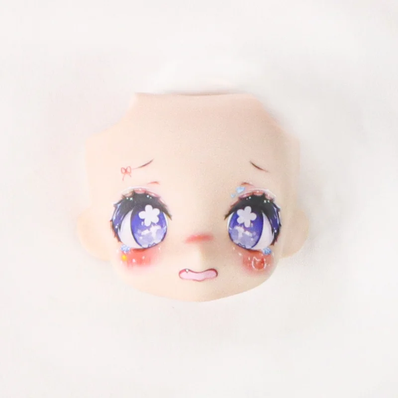 OB11 Doll Face 1/12 BJD Doll Face With 3D Anime Decal Eyes Cute Change Faces For GSC Head DIY Accessories For Girl Gift Kids Toy