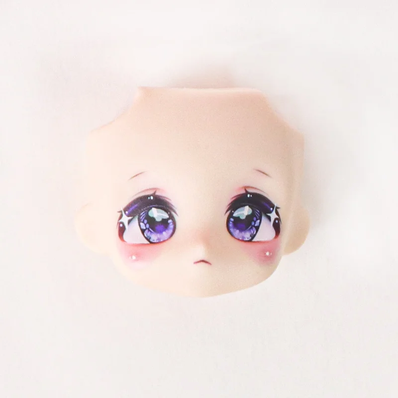 OB11 Doll Face 1/12 BJD Doll Face With 3D Anime Decal Eyes Cute Change Faces For GSC Head DIY Accessories For Girl Gift Kids Toy