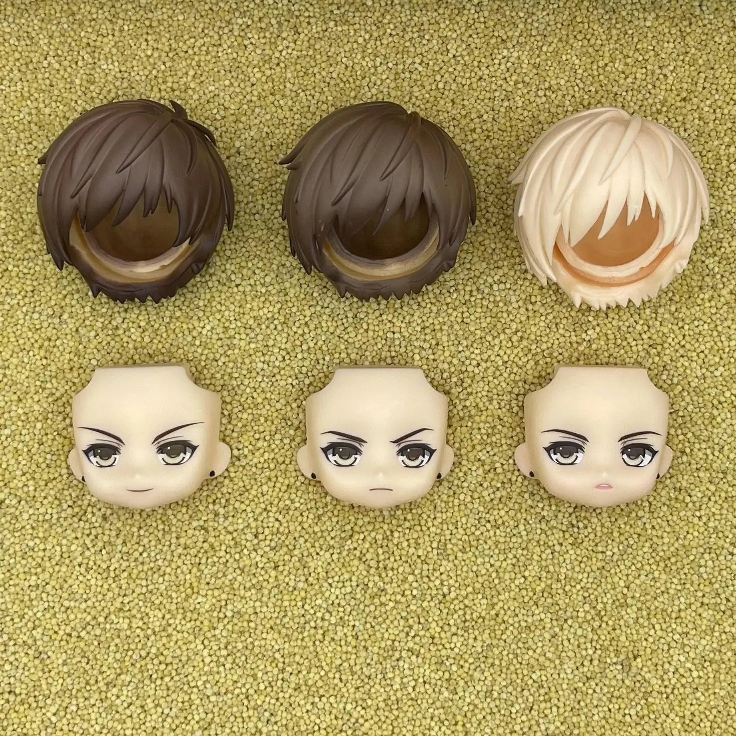 linxiao GSC Clay Man Face doll face hair doll accessories