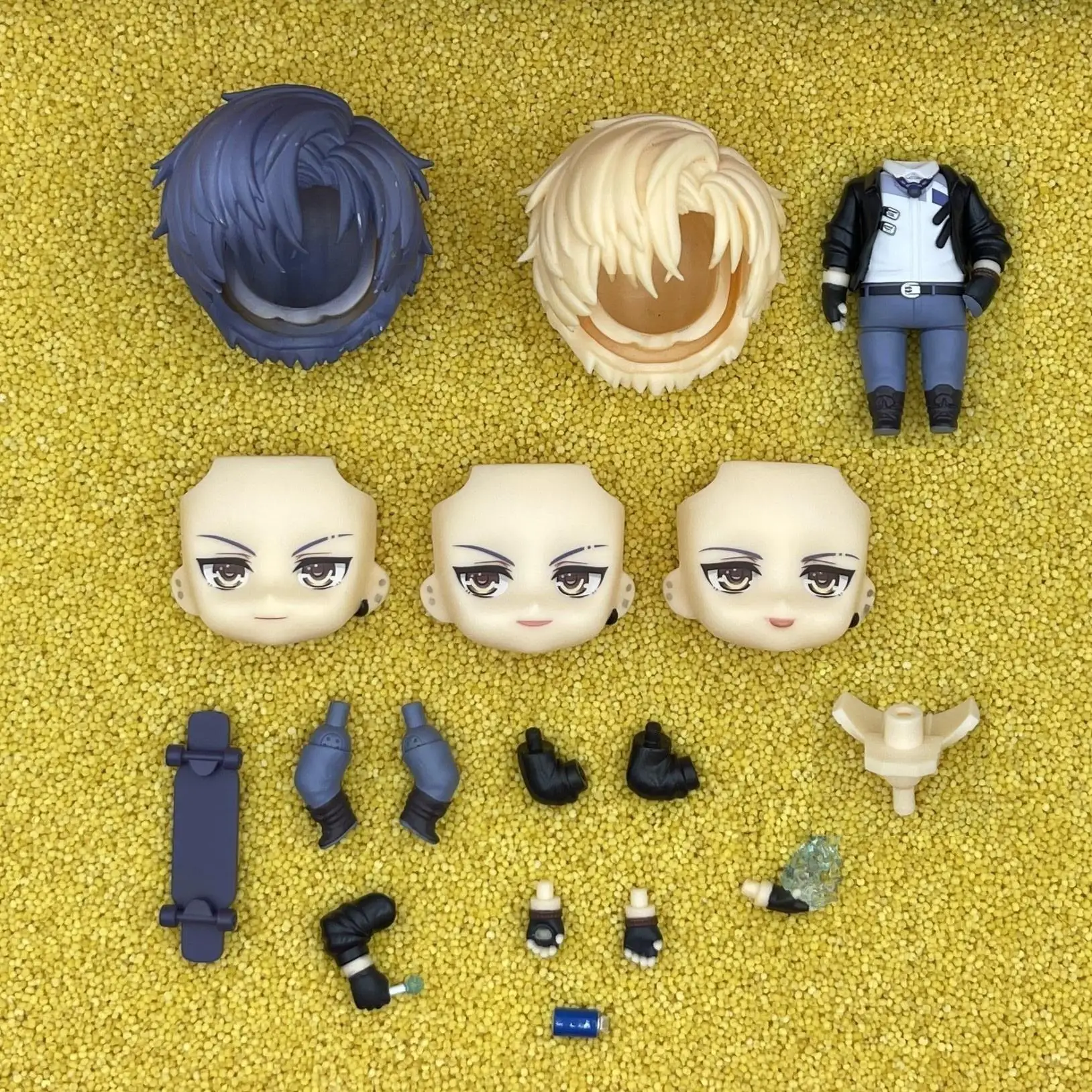 linxiao GSC Clay Man Face doll face hair doll accessories