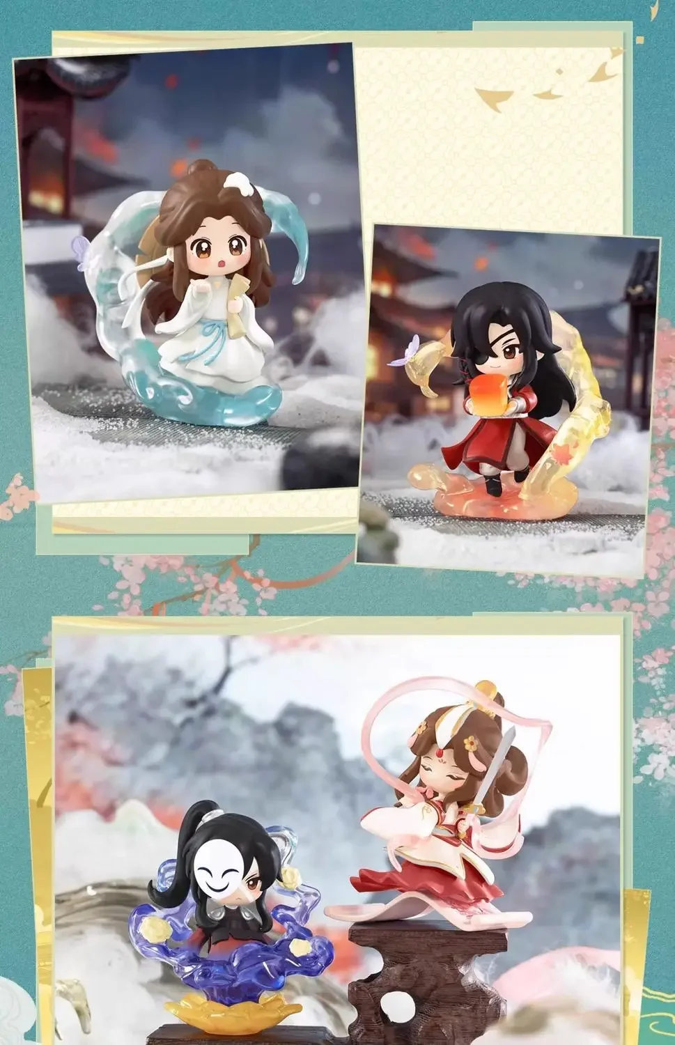 Official's Blessing Anime Hua Cheng Xie Lian Tian Guan Ci Fu TGCF Heaven PVC Figure Figurine Model Doll Toy Stand Box