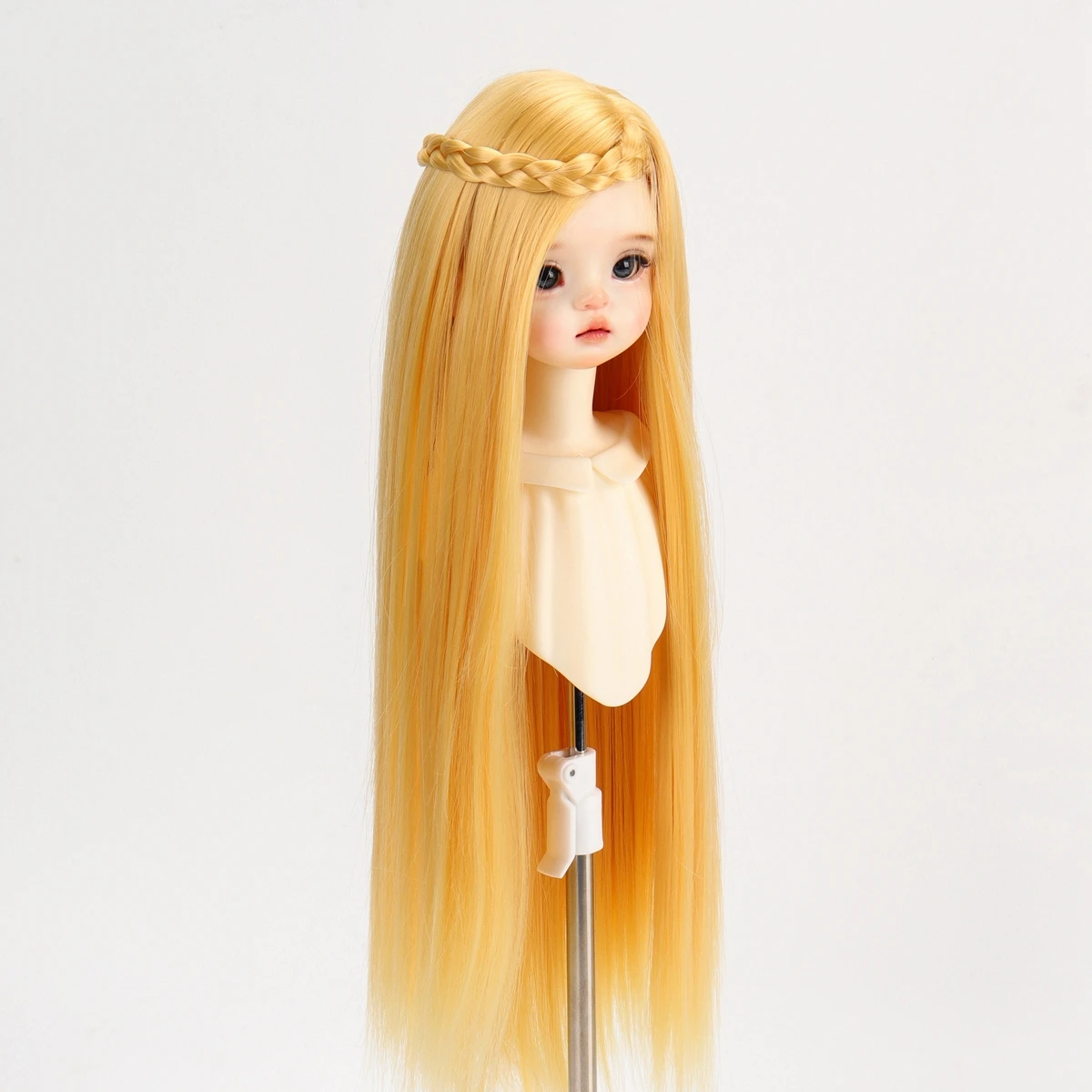 1/3 1/4 1/6 Doll's Wig for 60/45/30cm Bjd Doll Long Straight Hair with Long Bangs Girl Toys Dress Up Doll Accessories, No Doll