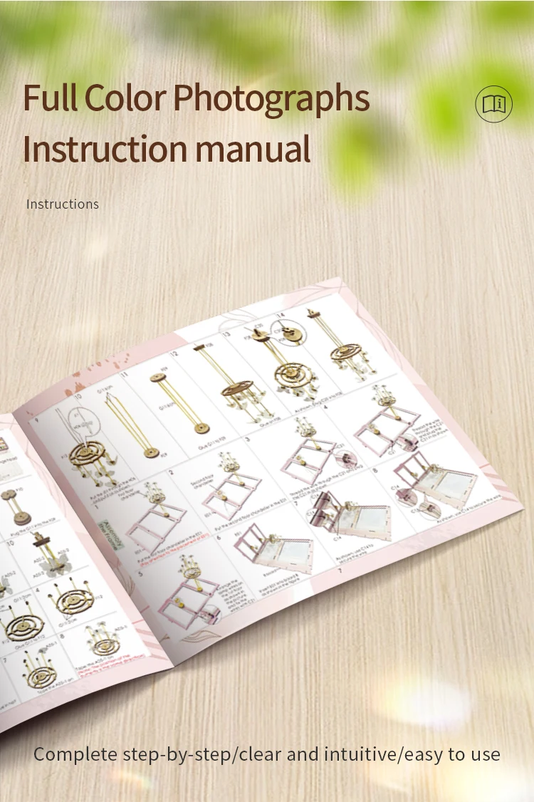 Wooden DIY Book Nook Kit Miniature Doll House 3D Puzzl Bookend Toy Assembly Model Building Bookshelf Insert Decor With LED Light