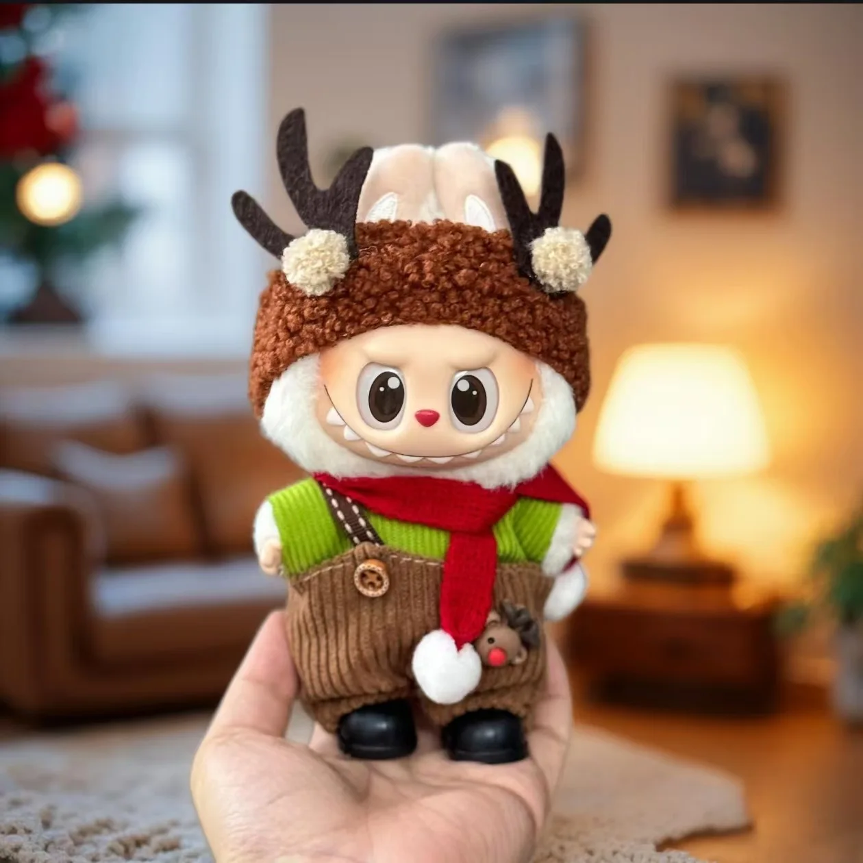 Labubu Accessories Clothes Suitable for V1 V2 V3 Labubu Christmas Deer Set Labubu Red clothing Christmas Fashion Gift