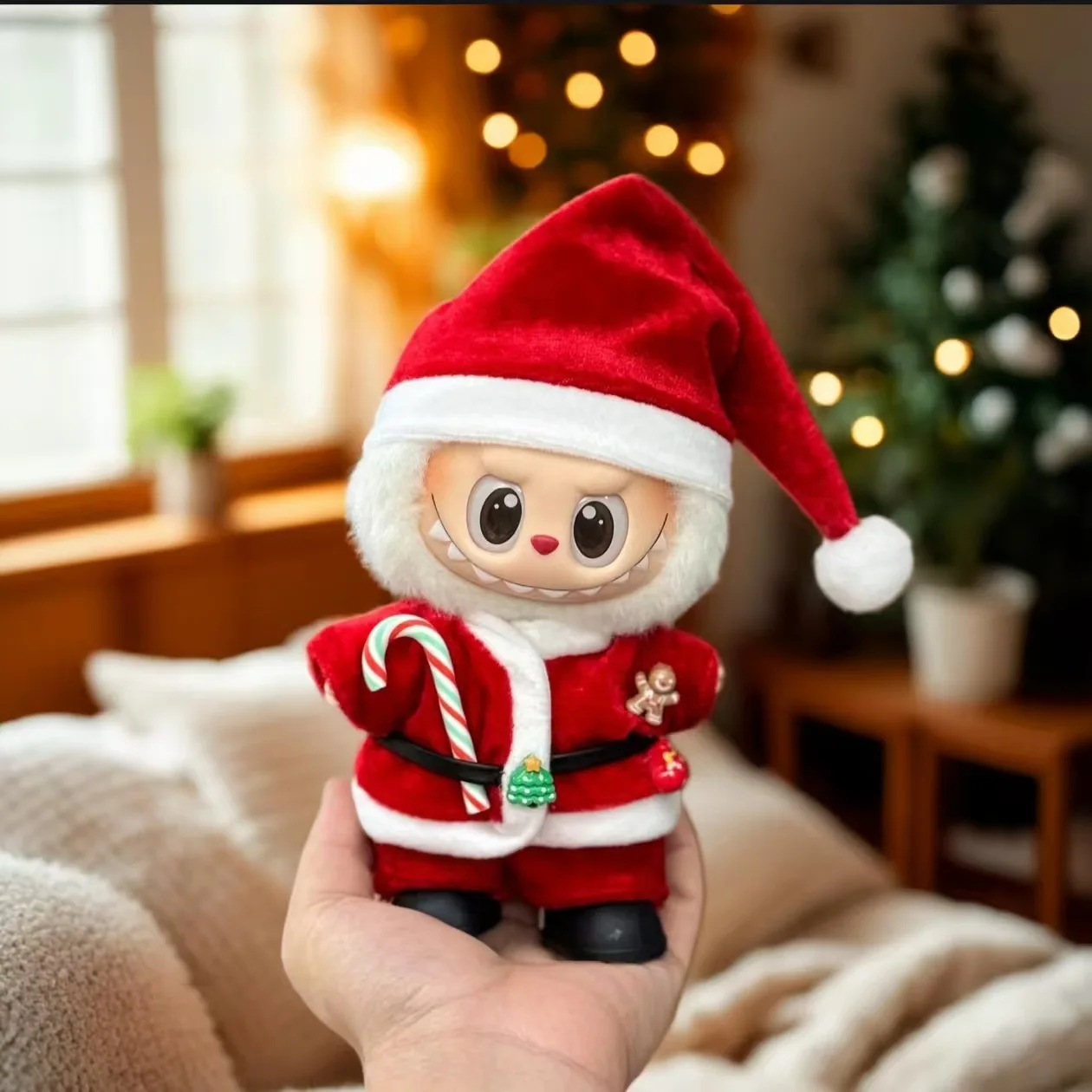 Labubu Accessories Clothes Suitable for V1 V2 V3 Labubu Christmas Deer Set Labubu Red clothing Christmas Fashion Gift