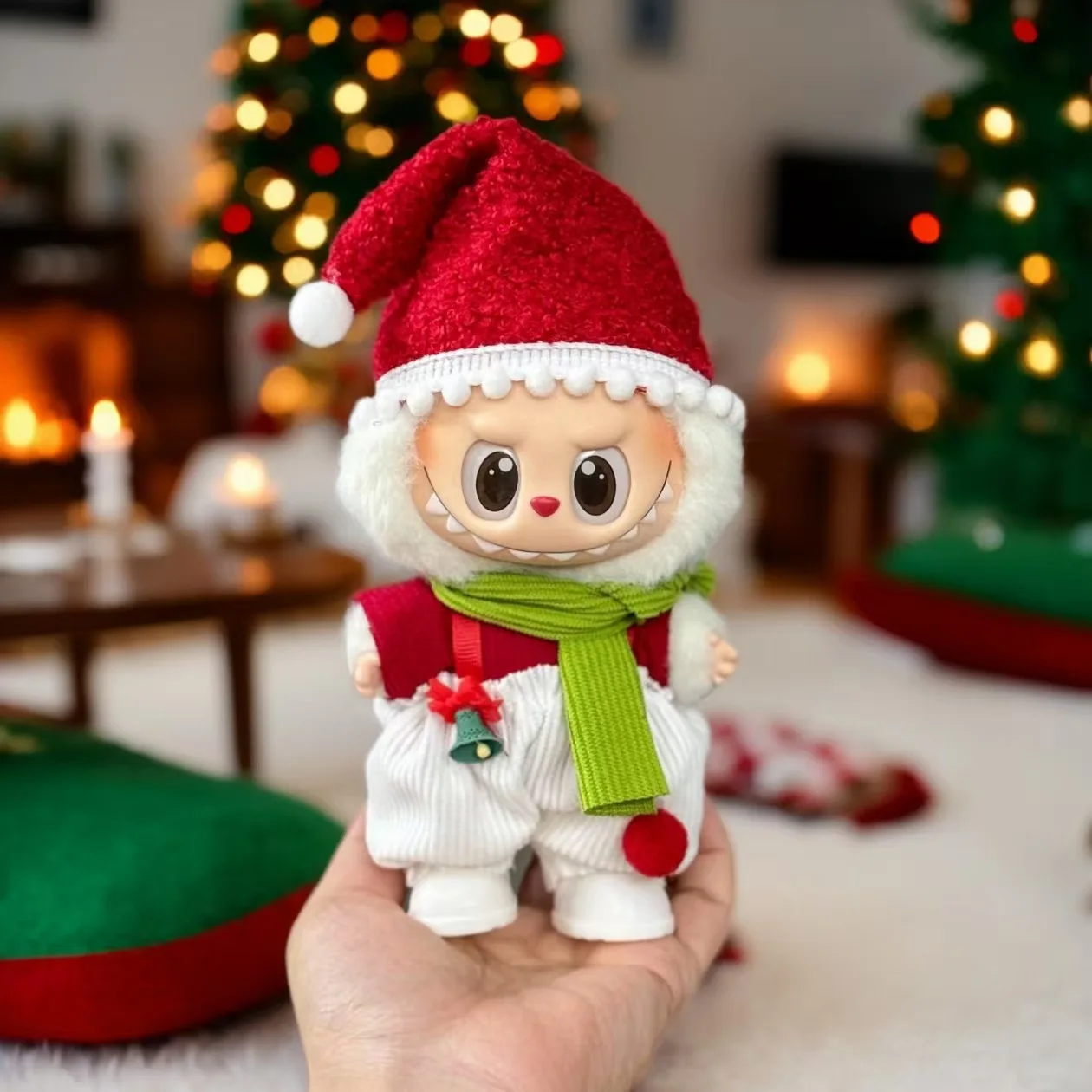 Labubu Accessories Clothes Suitable for V1 V2 V3 Labubu Christmas Deer Set Labubu Red clothing Christmas Fashion Gift