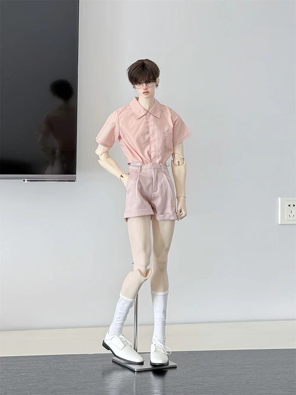 Multi-Color Shirt ID75 4-Piece Baby Set Colorful Shorts Versatile Basics Spot Inventory BJD Doll T-shirts Toys Doll Accessories