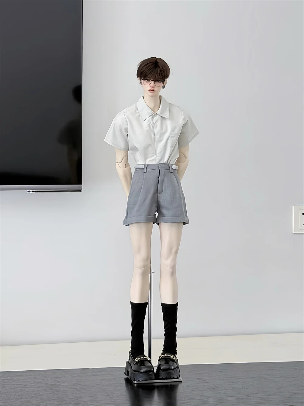 Multi-Color Shirt ID75 4-Piece Baby Set Colorful Shorts Versatile Basics Spot Inventory BJD Doll T-shirts Toys Doll Accessories