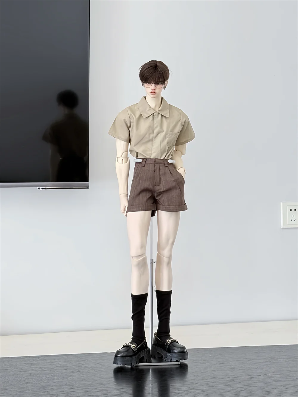 Multi-Color Shirt ID75 4-Piece Baby Set Colorful Shorts Versatile Basics Spot Inventory BJD Doll T-shirts Toys Doll Accessories
