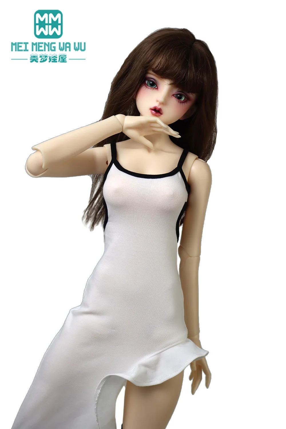 BJD Doll Clothes 1/3 1/4 SD DD MSD Toy move joints Doll Fashionable ruffled long dress