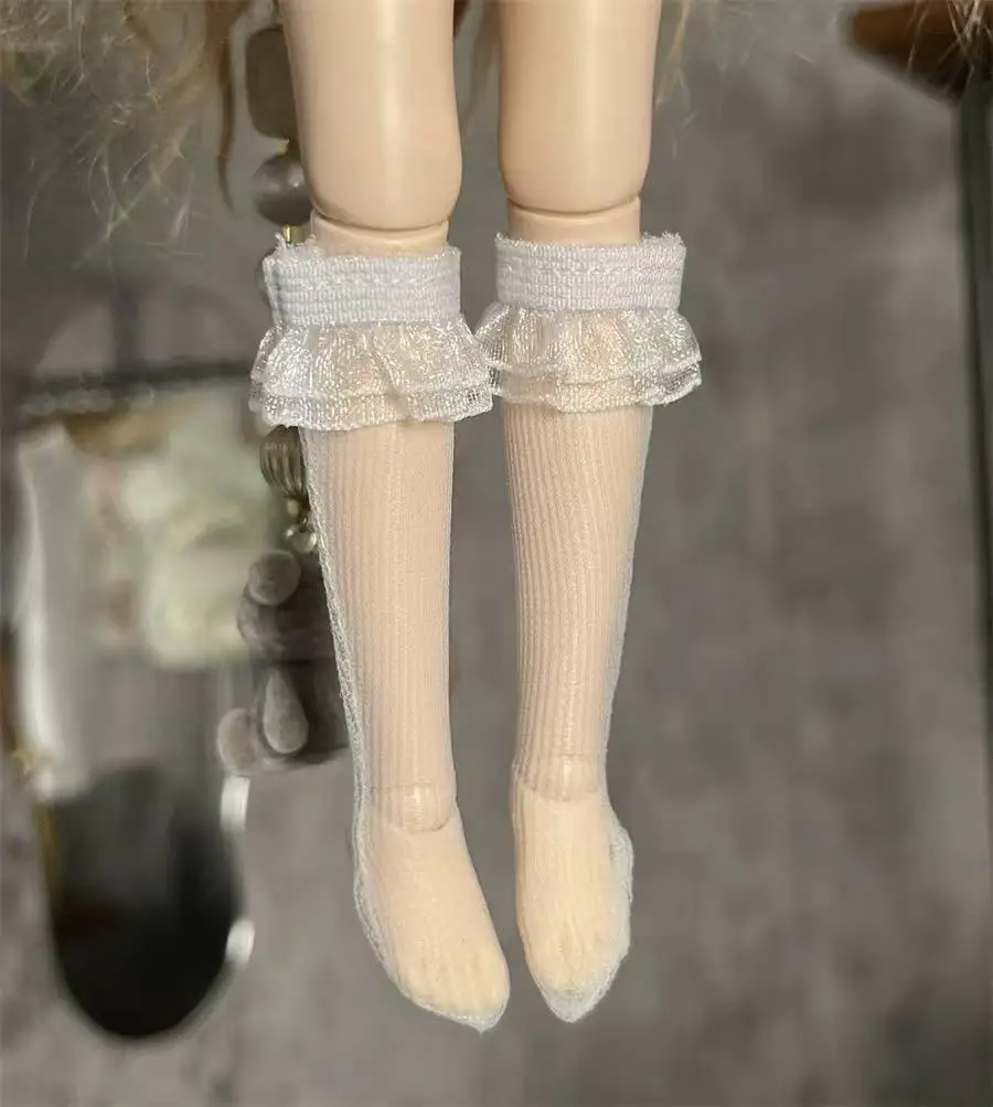 1/6 Blythe Doll Socks Ob24 Doll Socks Barbi Doll Lace Socks Accessories