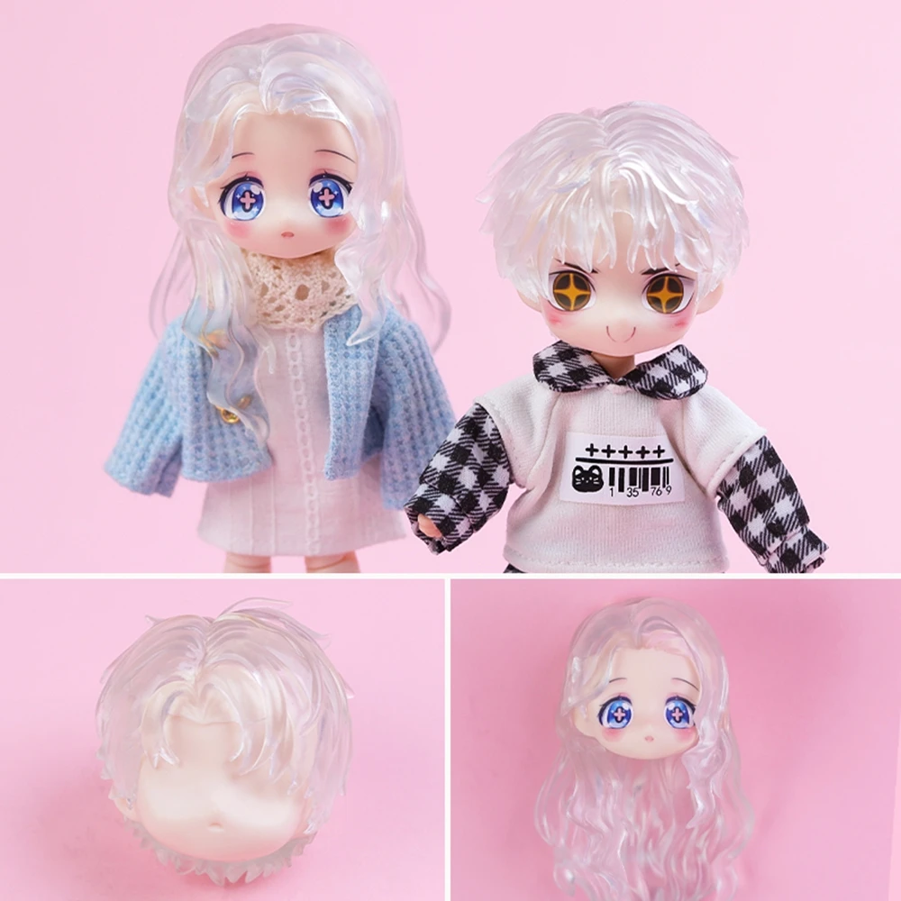 OB11 Replaceable Head Shell Boy Head Shell Obitsu11 Gsc Body 1/12 Bjd Head Shell Doll Body Boy Cute Delicate Boy Head Shell