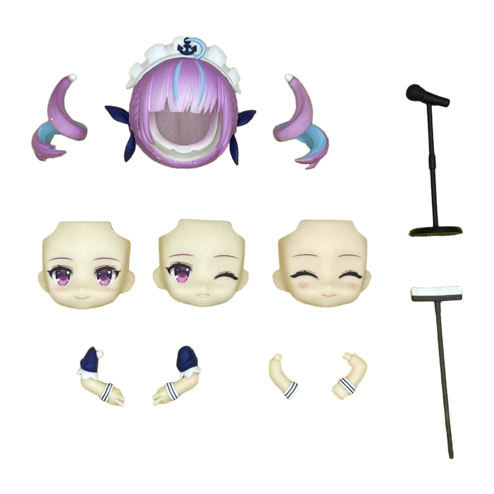 GSC Clay Man Face doll face hair doll accessories