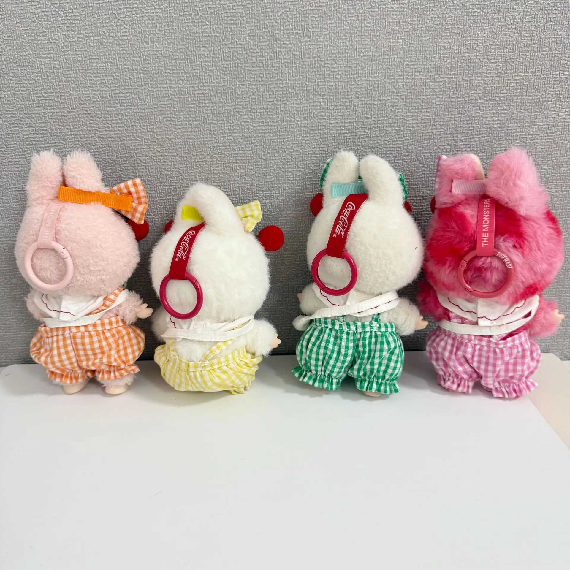 Generation 10cm 1st 2nd and 3rd Generation Keychain Labubu Clothes Pendant Labubu Sweet Cherry Skirt Set
