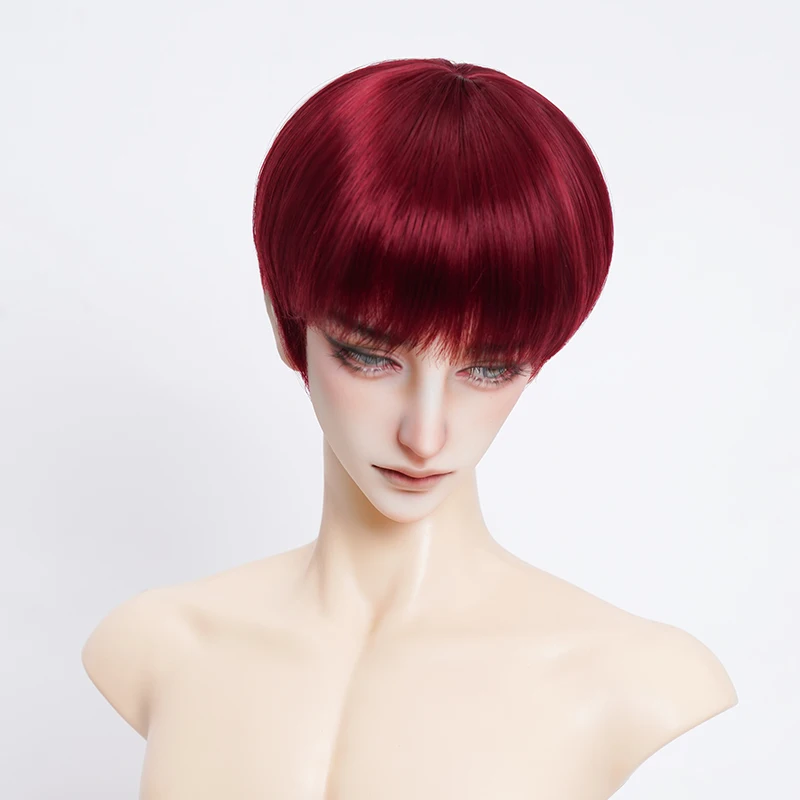 New 1/6 1/4 1/3 Doll's Wig for 30/45/60cm Bjd Doll Soft Silk Short Hair Girl Toys Dress Up Play House Doll Accessories, No Doll