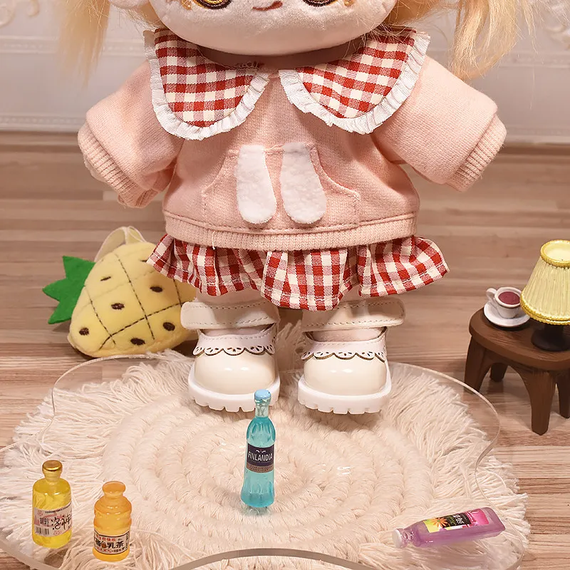 Length 5.5cm Doll Clothes Accessory 20CM Cotton Doll Leather Shoes for MellChan Toy Shoes Dress Up Kits Christmas Holiday Gifts