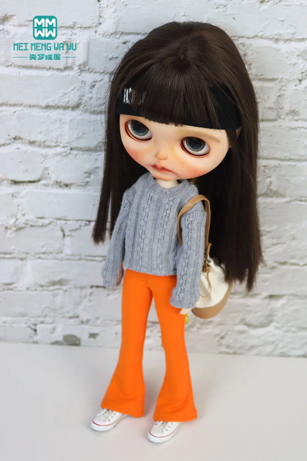 Clothes for Doll Fashionable Sweater Cardigan Fits 28cm Blyth Azon OB22 OB24 Toys Gift