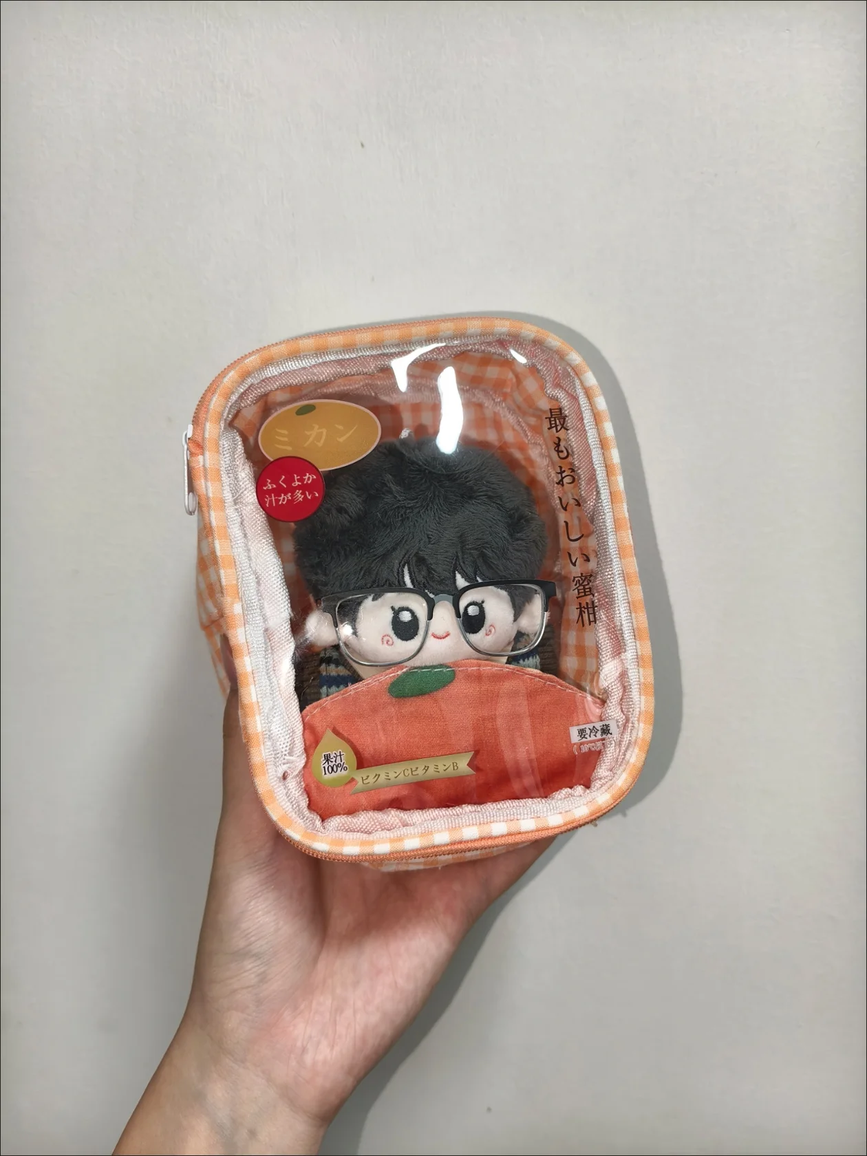 New 10cm Ita Bag Mandarin orange Milk Strawberry Doll Storage Display Portable Game Anime Fashion DIY Bag Storage