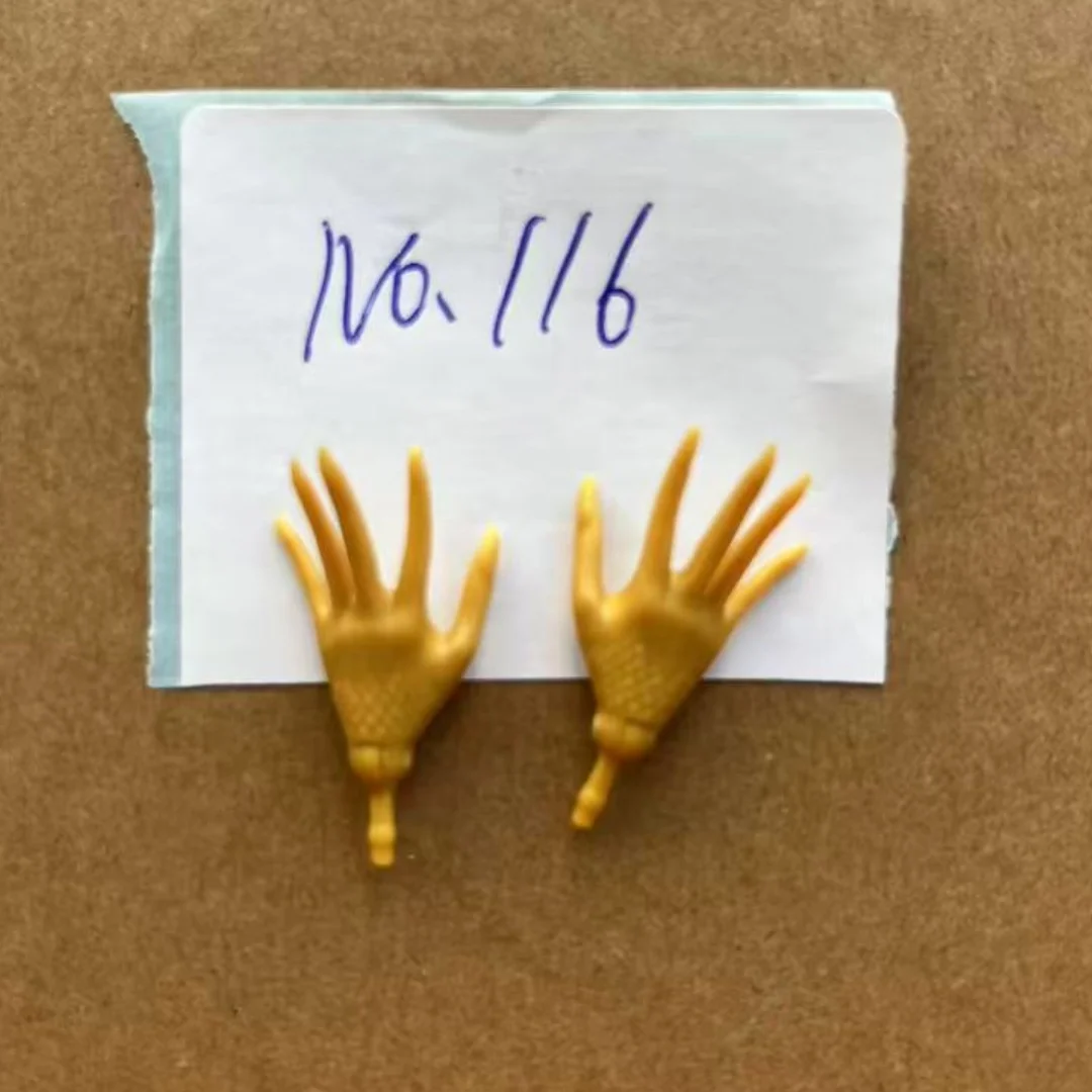 1/6 Monster Barbee Slim Doll Replacement Hands in White Beige Black Green DIY Doll Parts Elbows Hands