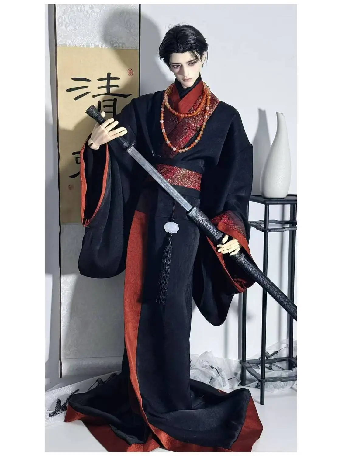 Doll's Clothes Suit for 70-75cm, 45cm Female Male BJD Doll 1/3 1/4 Chinese Ancient Clothing Dress Up Toy Accessories, No Doll
