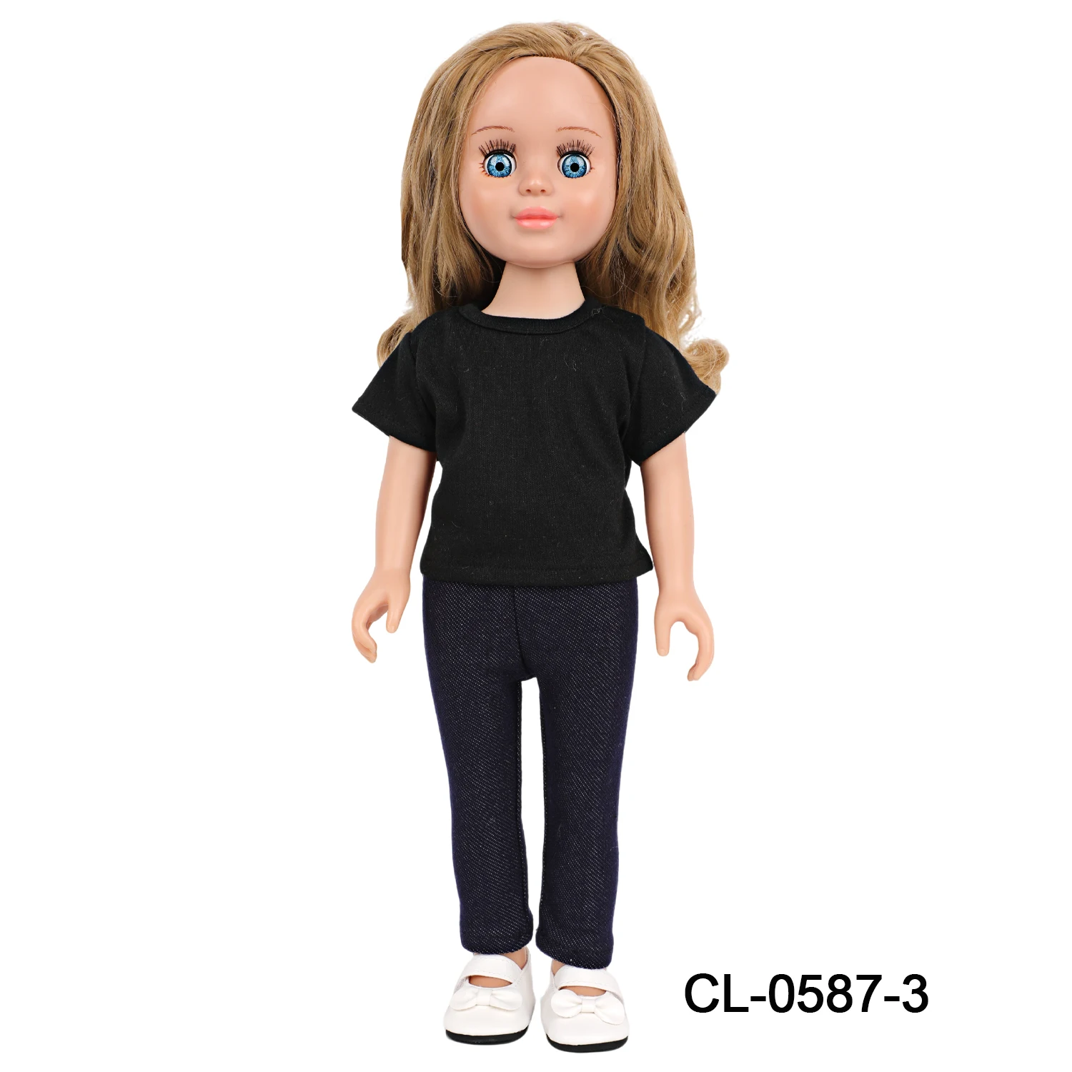 Cute Cartoon Doll T-shirt For 18-inch American Dolls Girl Car Rainbow Flower Basket Printing Clothing For 43cm Baby Newborn Doll