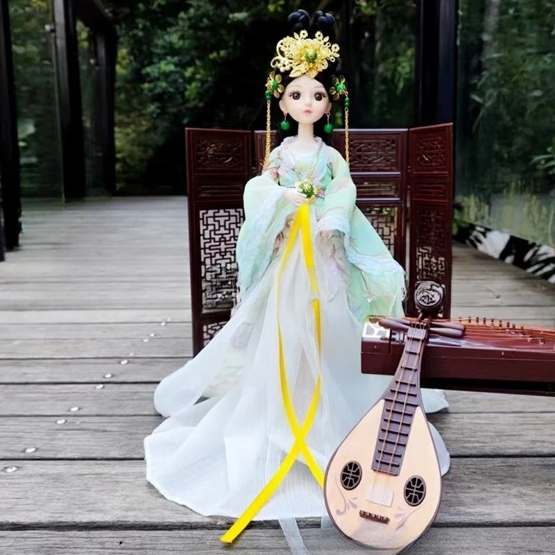 33cm Doll with Ancient Clothes Suit 11 Joint Chinese Style Doll Dress Up Toys for Children