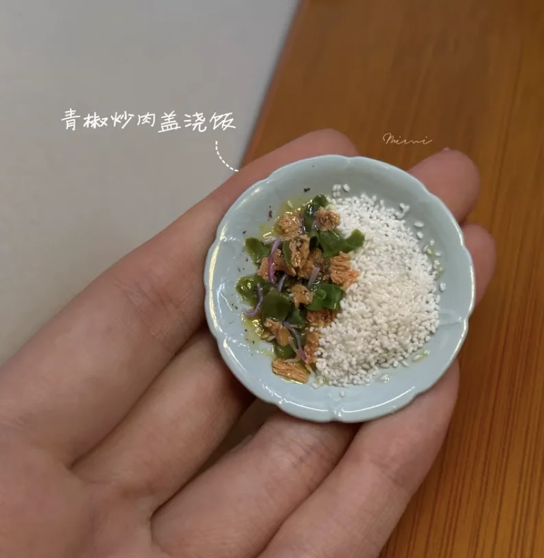 Handmade Miniature Chinese Food Collection, Realistic Daily Meals Bento Stir Fry Noodles Soup, 1:6 Scale Dollhouse Banquet Set