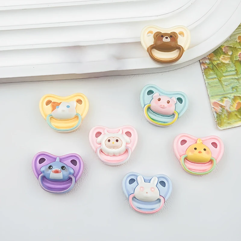 10Pcs Lovely Mini Doll Pacifier Play House Supplies Dummy Nipples For Doll Baby Dolls Kids Toy Baby Pacifier Accessories