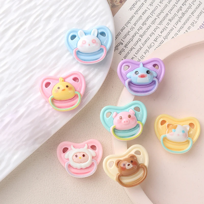 10Pcs Lovely Mini Doll Pacifier Play House Supplies Dummy Nipples For Doll Baby Dolls Kids Toy Baby Pacifier Accessories