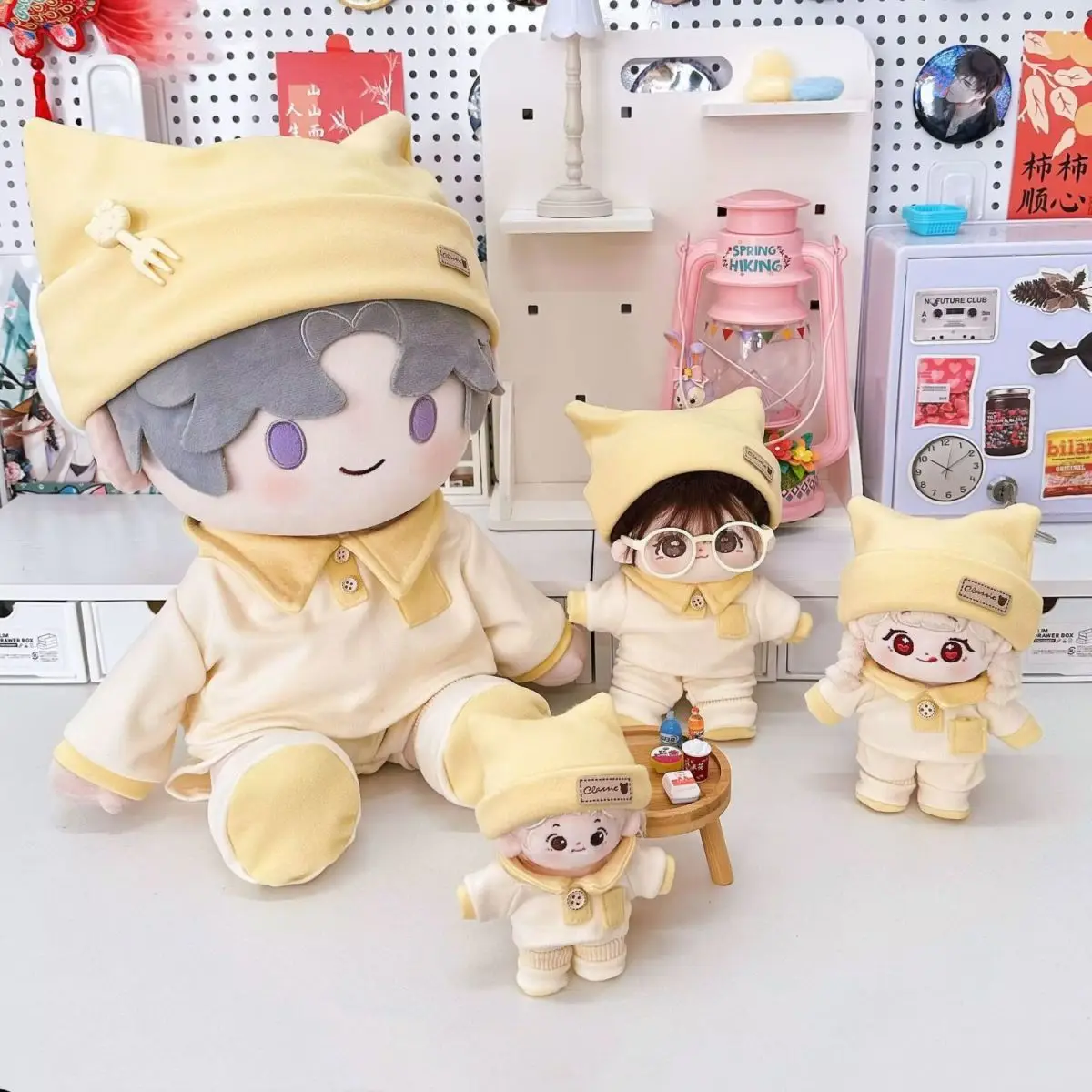 Baby clothes 10/15/20/40cm cotton doll clothes four piece set