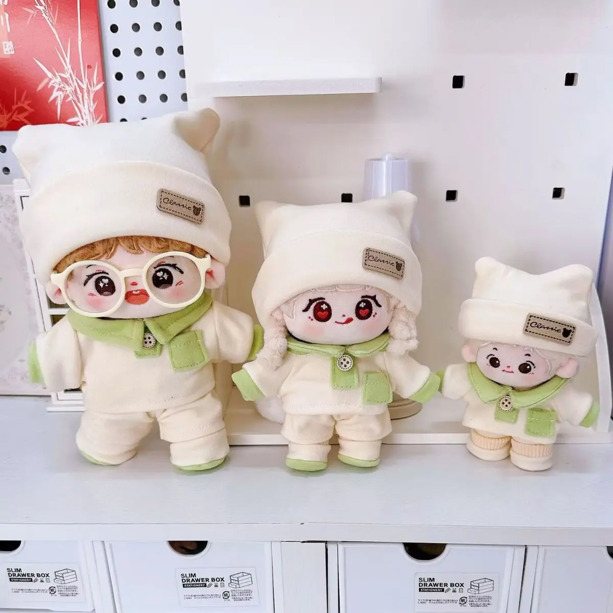 Baby clothes 10/15/20/40cm cotton doll clothes four piece set