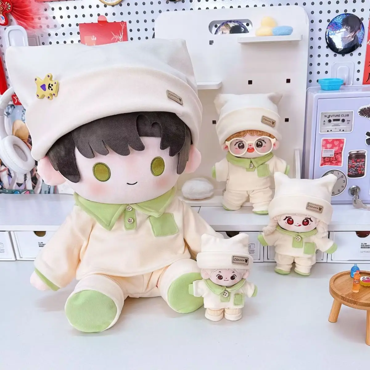 Baby clothes 10/15/20/40cm cotton doll clothes four piece set