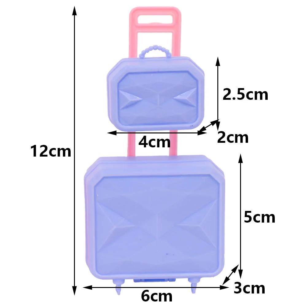 4Pcs/Set Doll Clothes Hat+Top+Jeans+Shoes Daily Cool Outfit Suitcase Accessories For 30CM&1/6 BJD Doll Clothes,Girl Toys Gifts