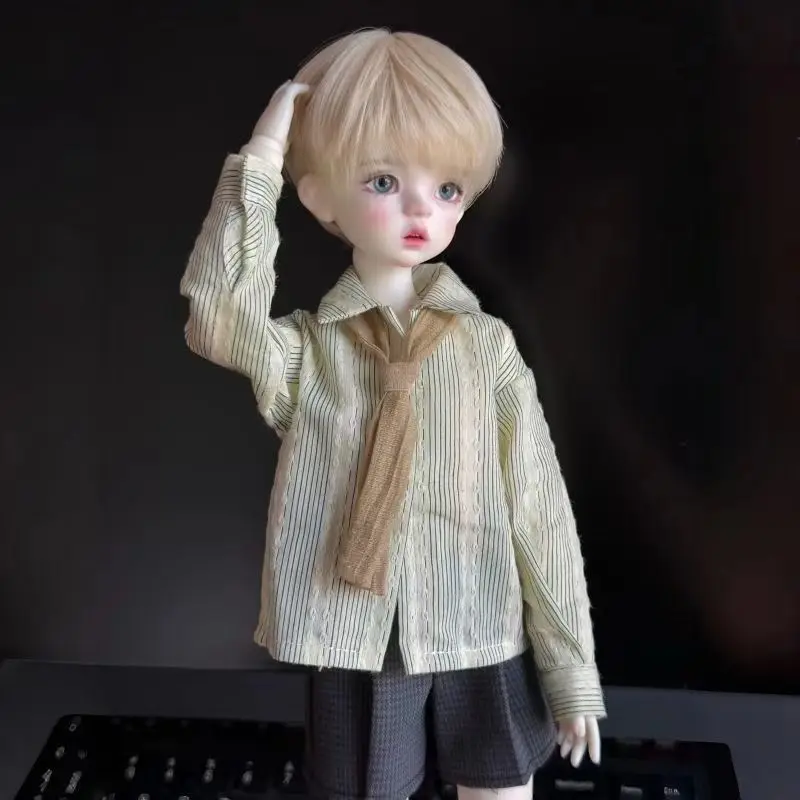1/4 1/5 Doll's Clothes Suit for 45/36cm Bjd Doll Retro Academy Style Top+shorts+hat+vest+bag+socks Dress Up Doll Accessories