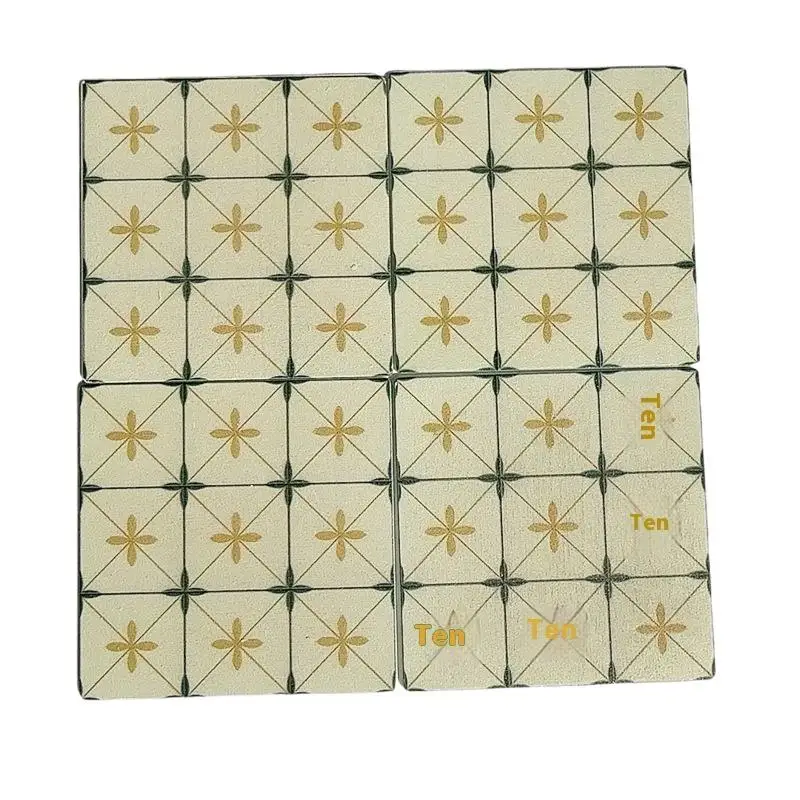 ⭐1PC 9cm Miniature Square Wooden Floor Model for 1/12 scale dollhouse Bathroom Living Room Decoration Toy Doll House Accessor